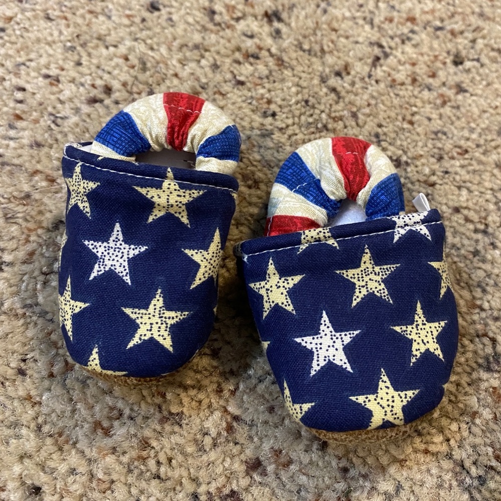 Infant Patriotic Shoes - Handmade